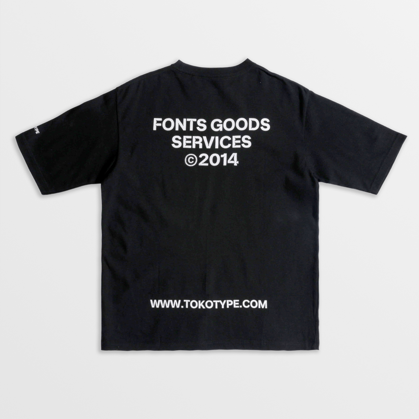 Fonts Goods Services Oversized T-Shirt