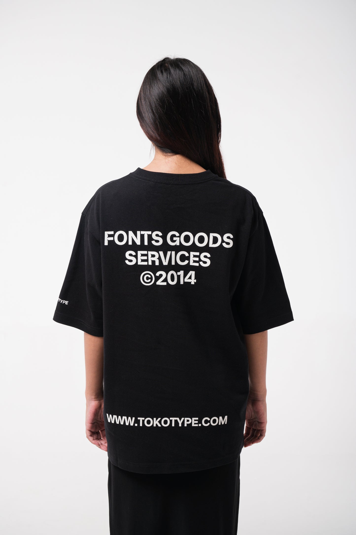 Fonts Goods Services Oversized T-Shirt