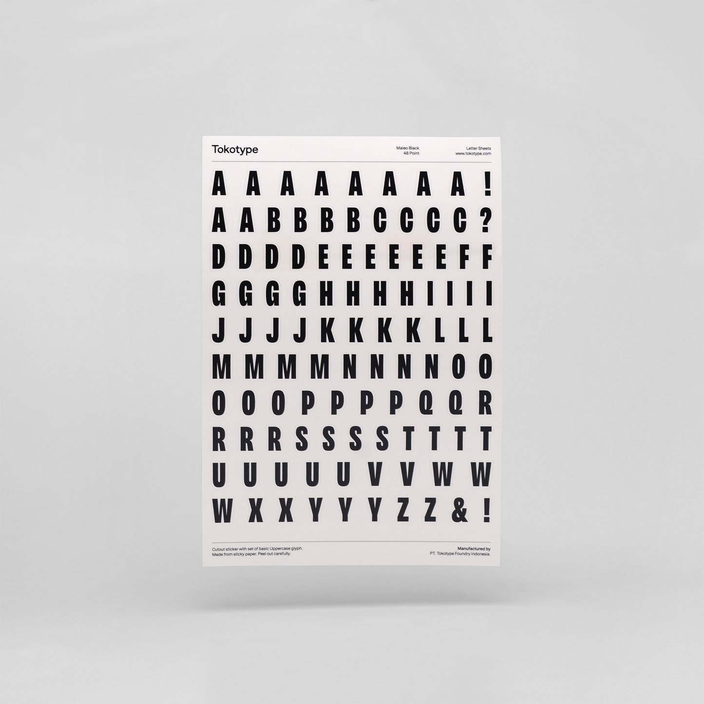 Letter Sheets Sticker