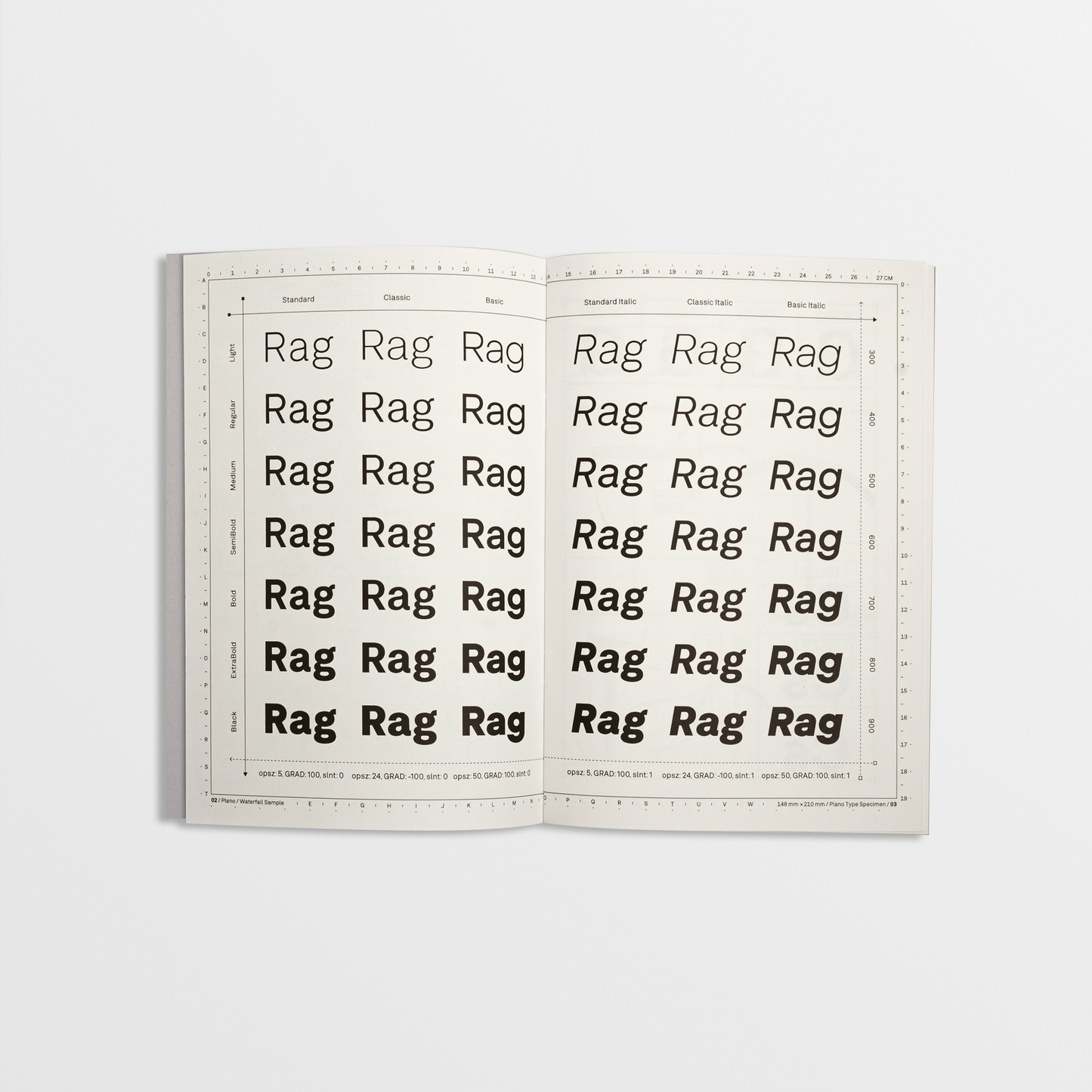 Plano Specimen Books