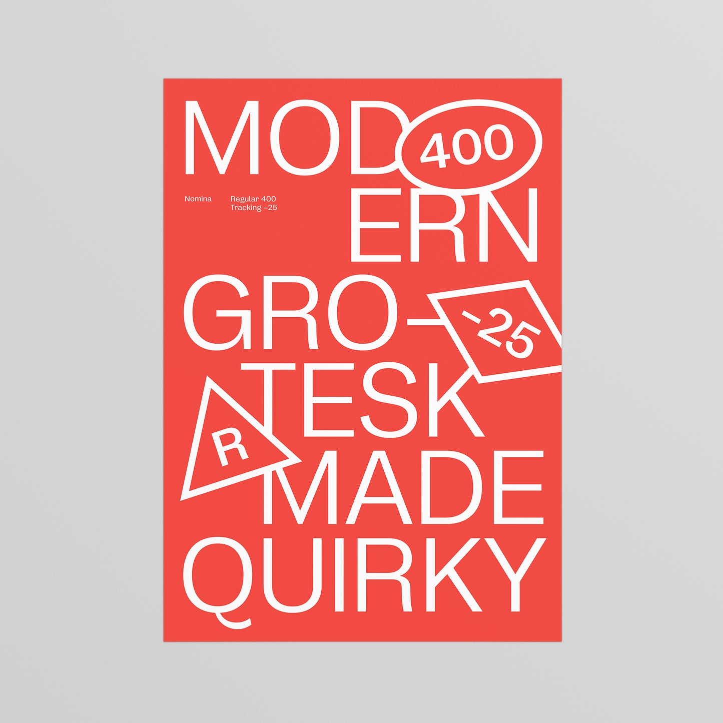Nomina Orange Grotesk Poster