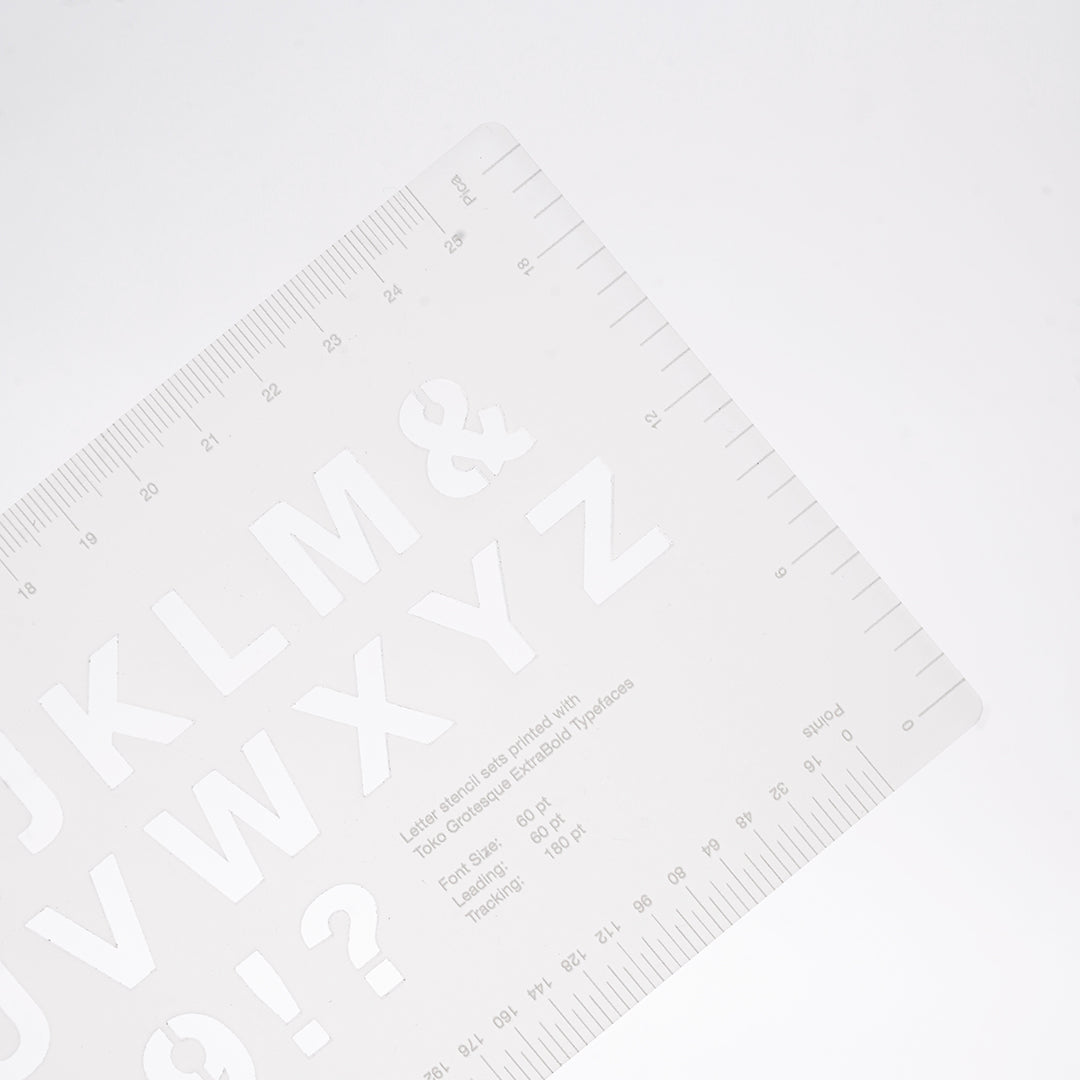 Letter Stencil Satin