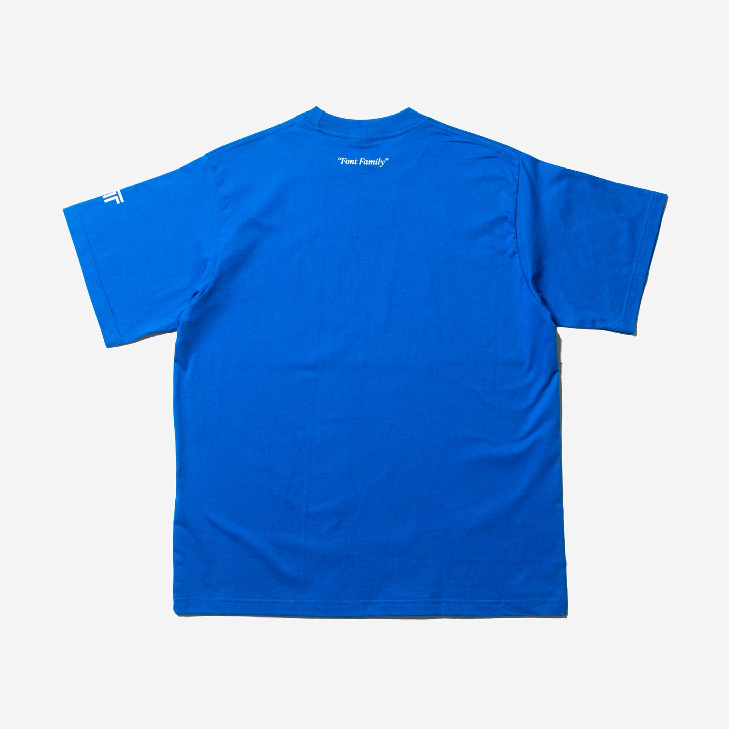 Font Family T-Shirt - Blue