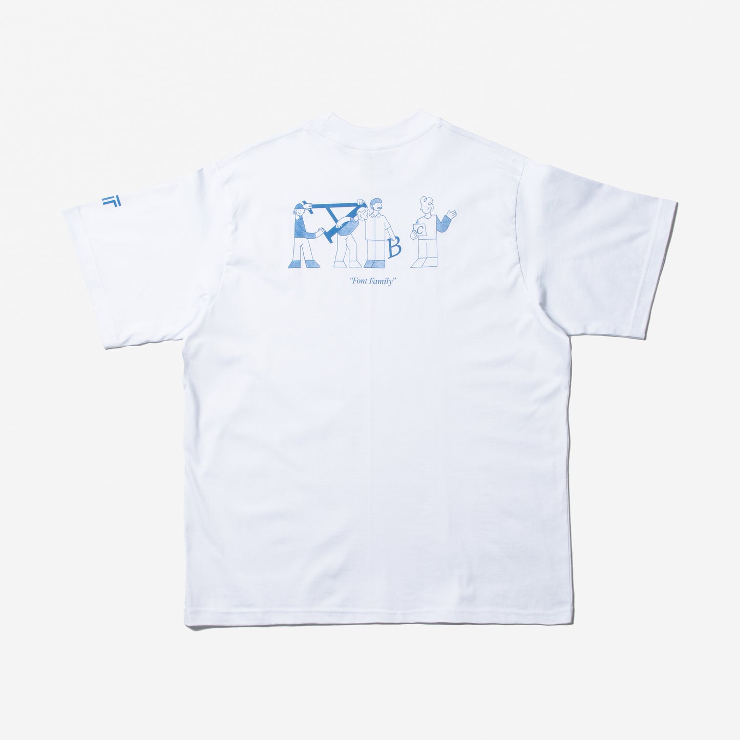 Font Family T-shirt - White