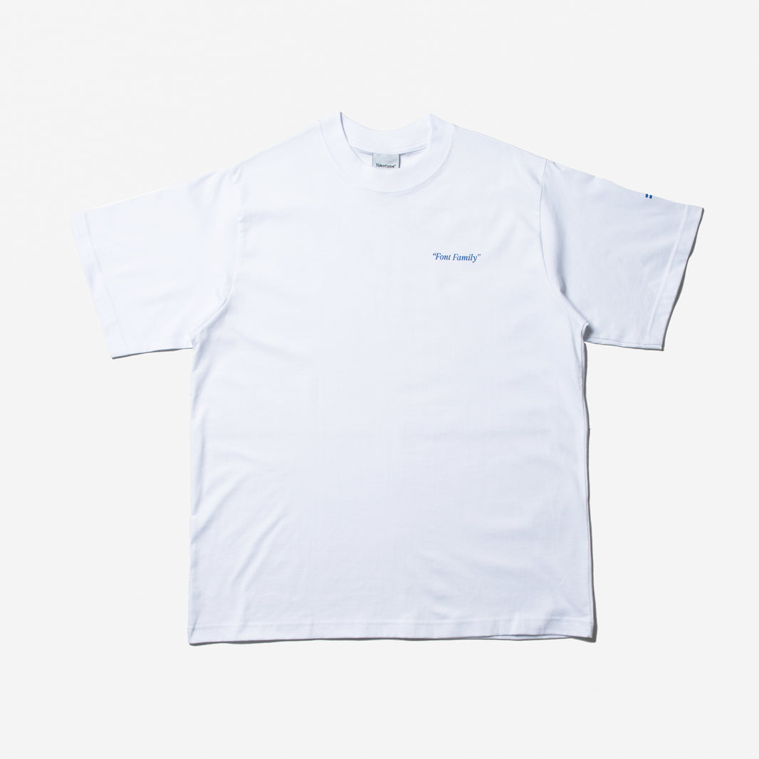 Font Family T-shirt - White