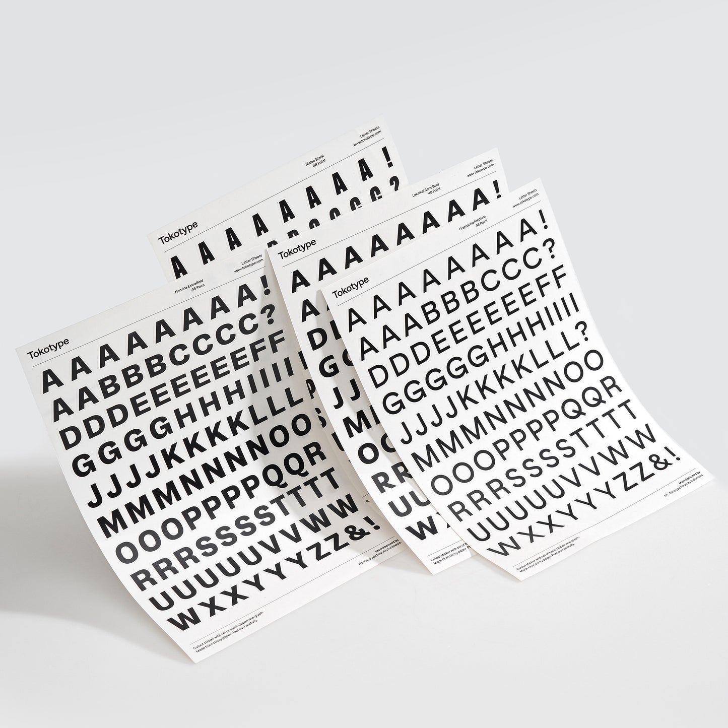 Letter Sheets Sticker