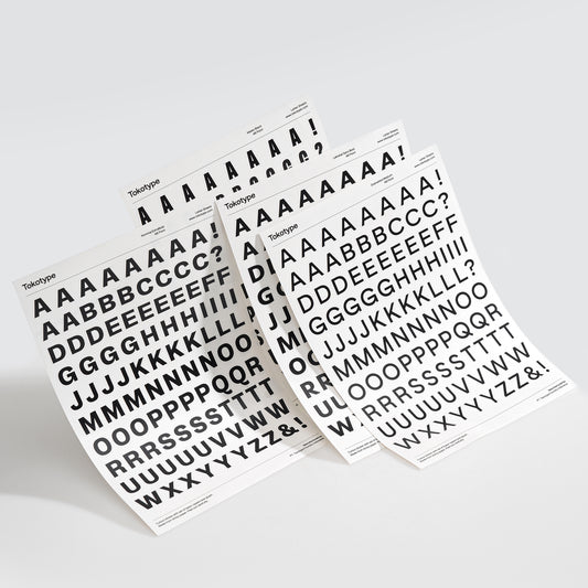 Letter Sheets Sticker