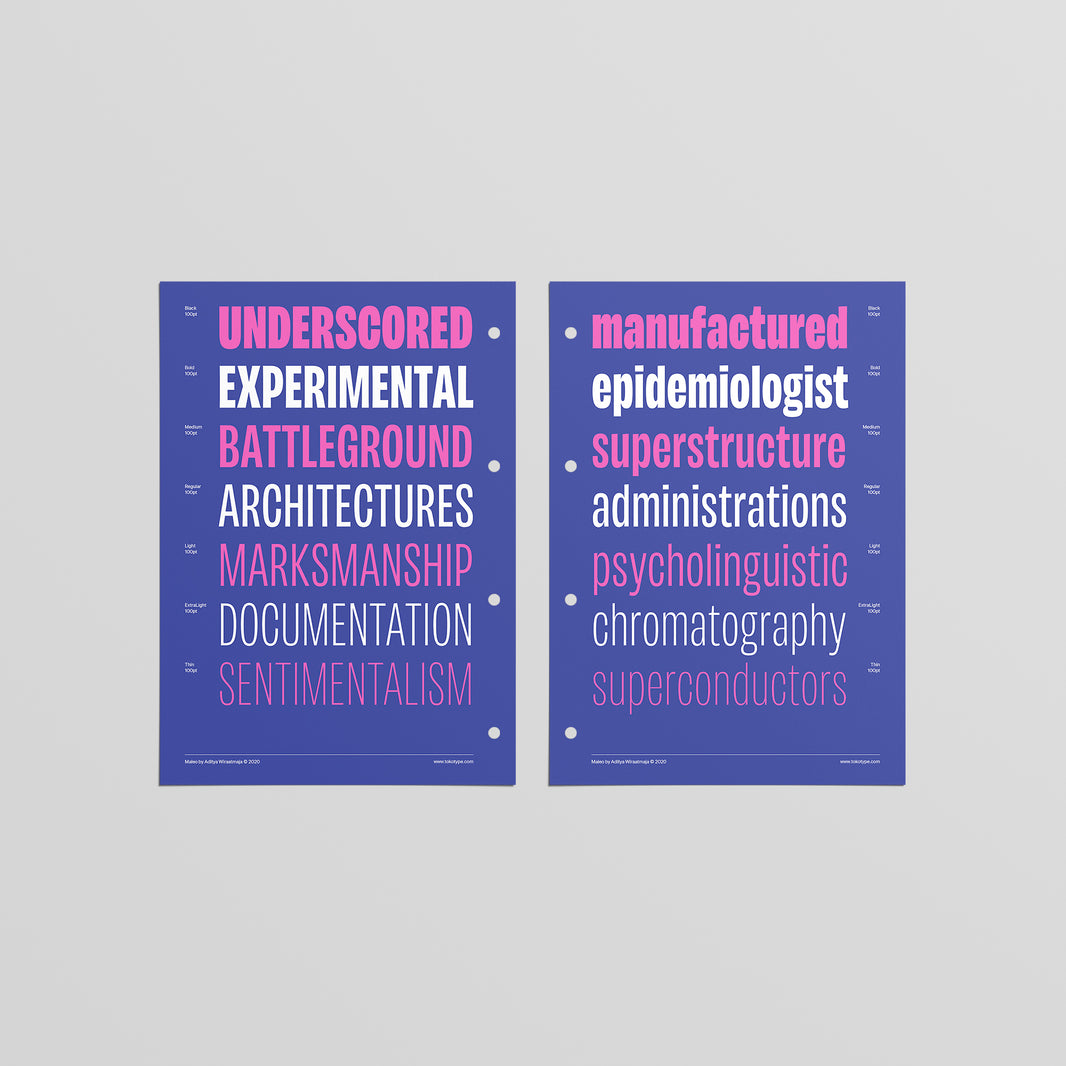 Maleo Type Specimen Sheets