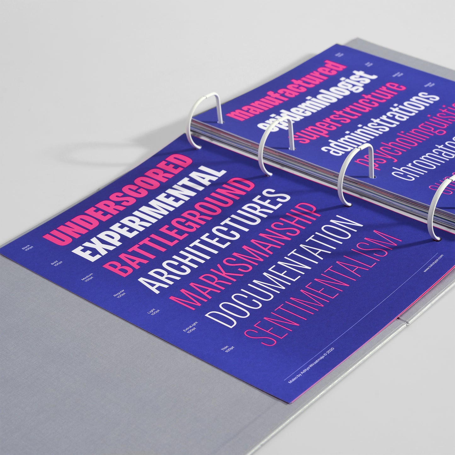 Maleo Type Specimen Sheets