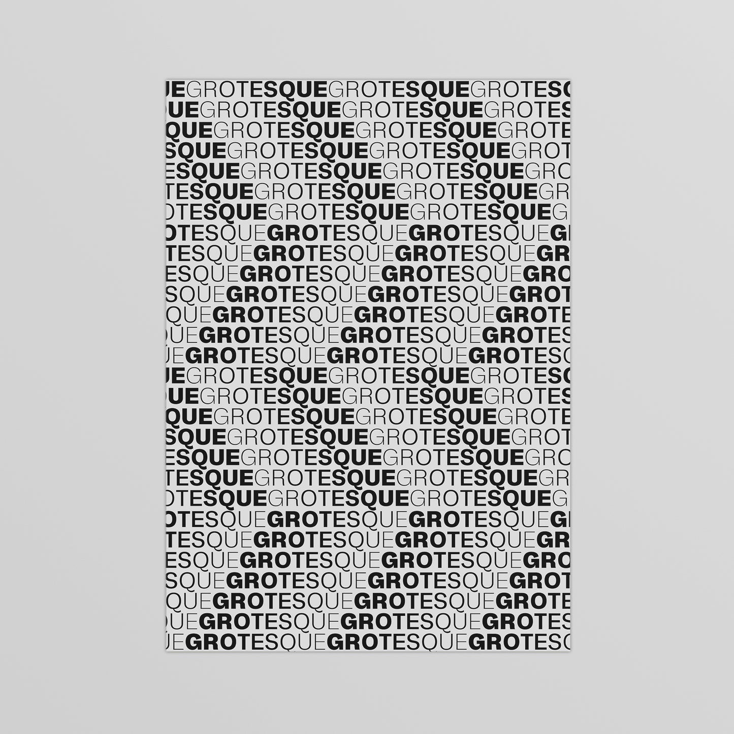 Nomina Grotesque Poster