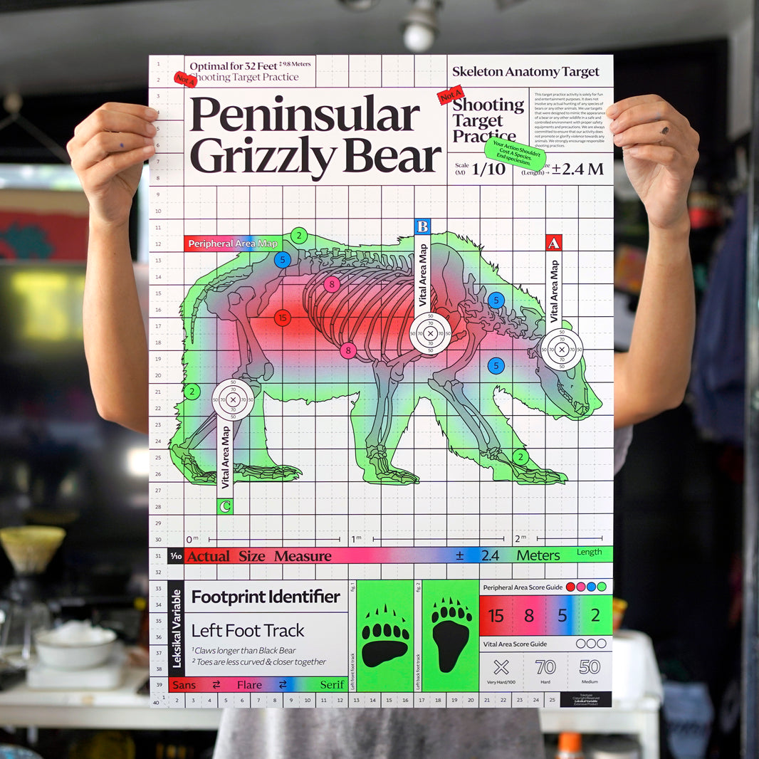 Tokotype x Copyright Reserved - (Not A) Shooting Target Practice Handpulled Screenprint Poster